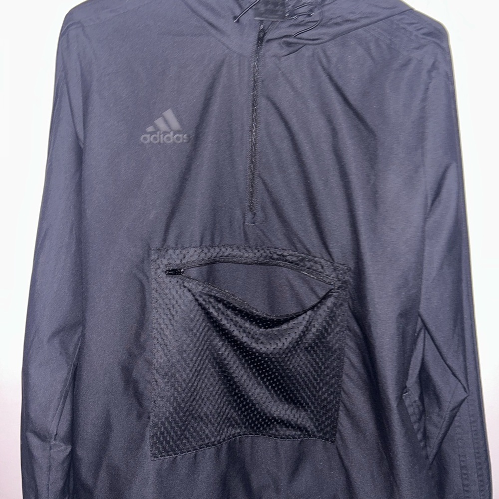 Adidas Men's Dark Gray Windbreaker